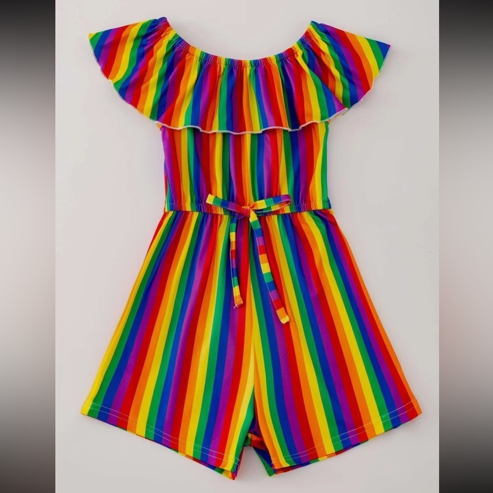 Colorful Striped Kids Romper